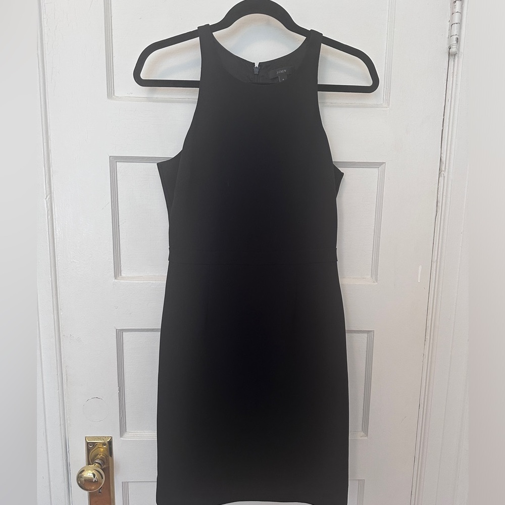 J.Crew black shift dress